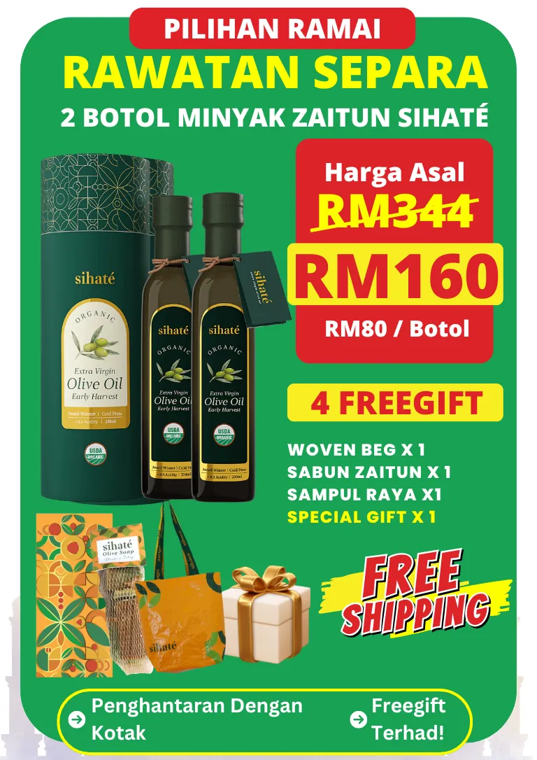 2 Botol EVOO Sihaté