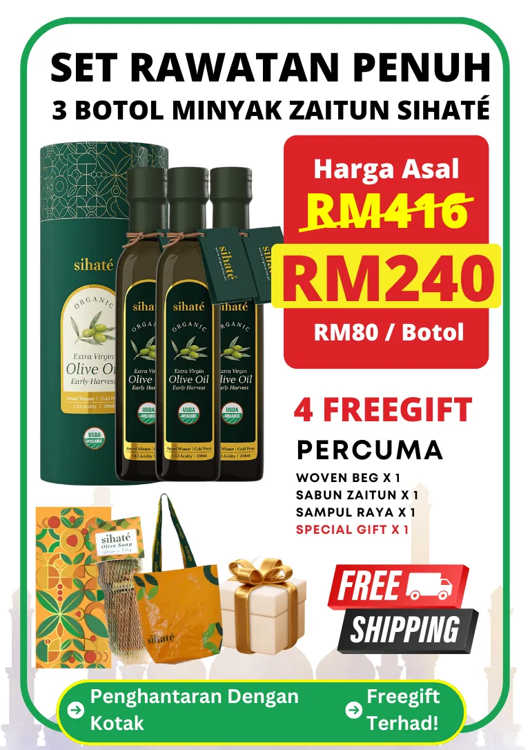 3 Botol EVOO Sihaté